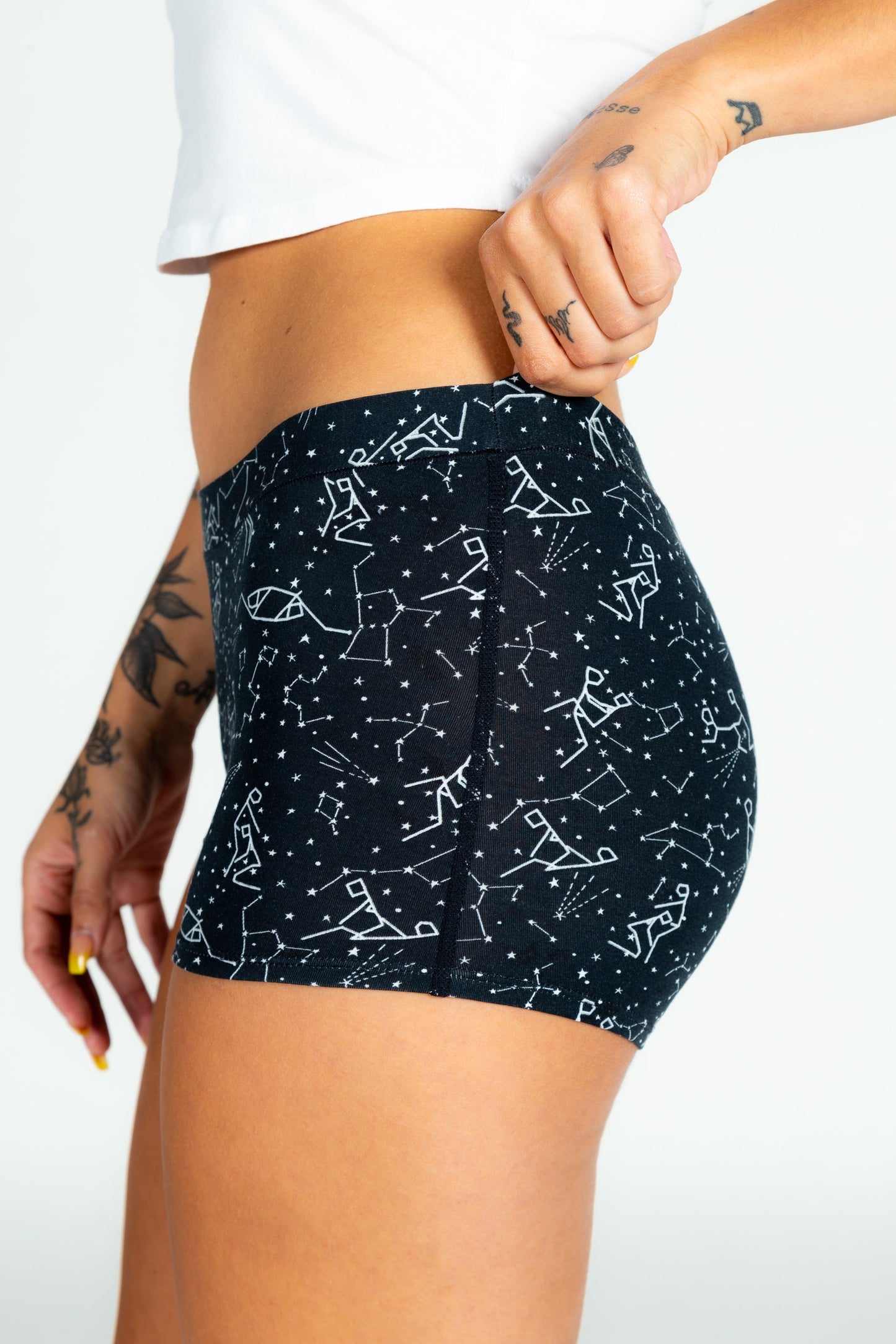 The Big Bang | Glow In The Dark Constellation Modal Boyshort Underwear by Shinesty