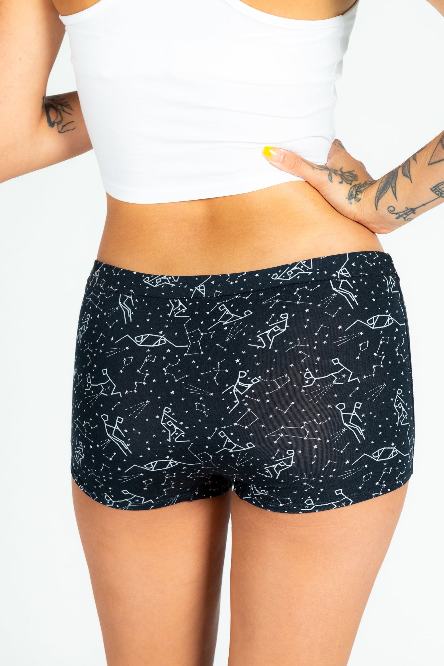 The Big Bang | Glow In The Dark Constellation Modal Boyshort Underwear by Shinesty