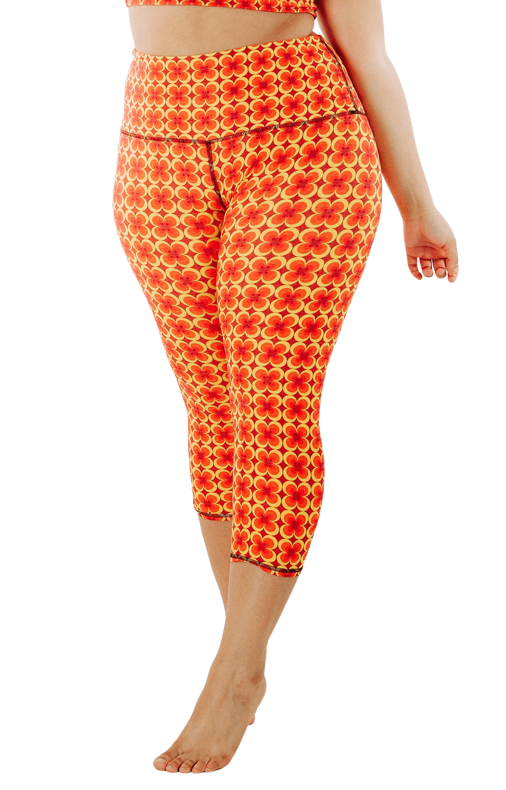 Groovy Girl Printed Yoga Crops by Yoga Democracy
