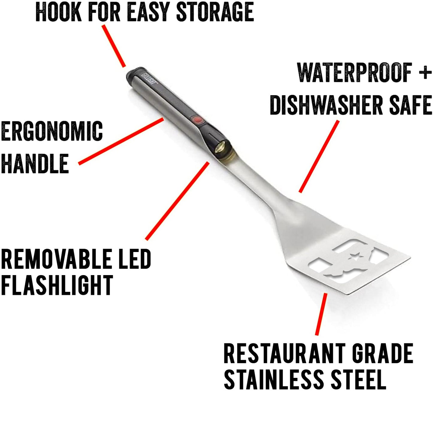 Grillight Spatula - Texas Lone Star Edition by Grillight.com