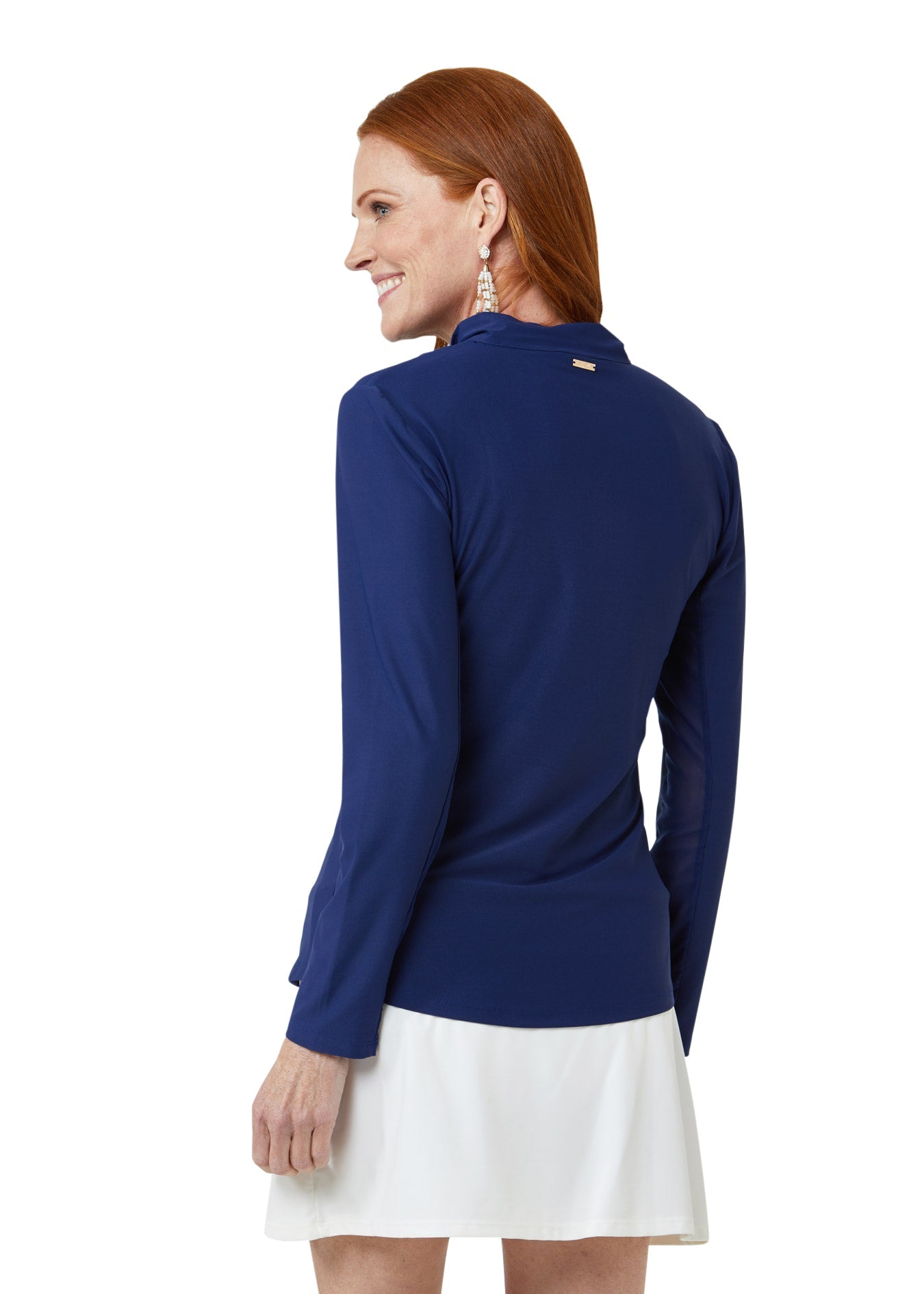 Navy 1/4 Zip Sport Top by Cabana Life
