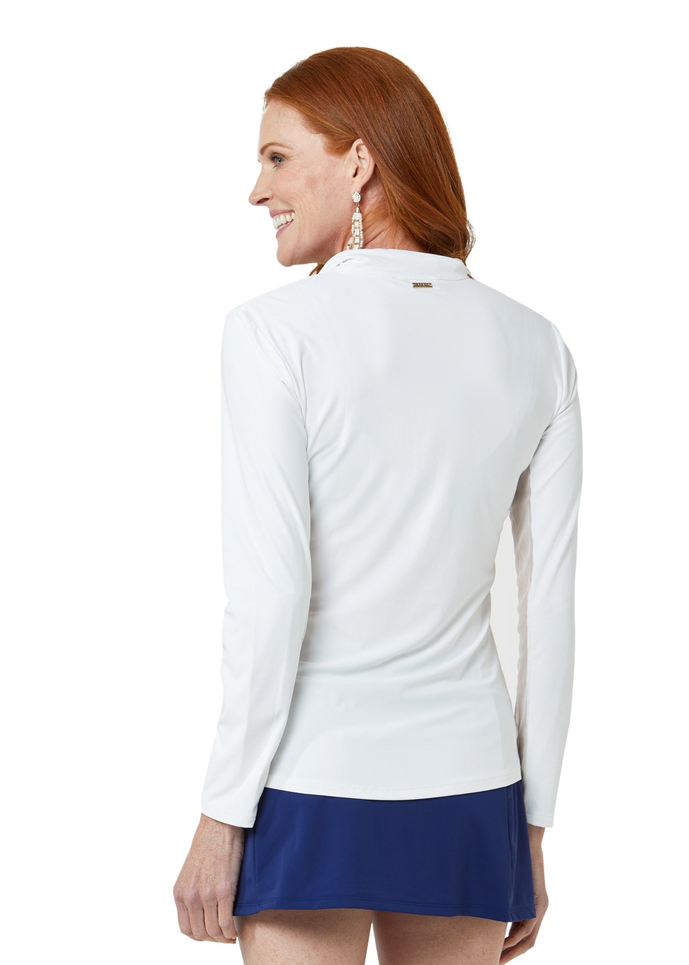 White 1/4 Zip Sport Top by Cabana Life