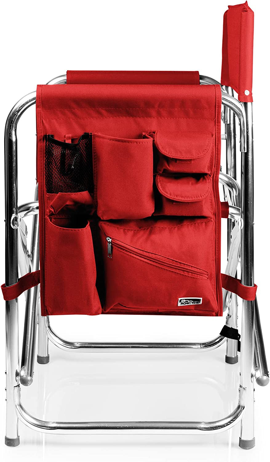 ONIVA - a Brand - Sports Chair with Side Table, Beach Chair, Camp Chair for Adults, (Red)