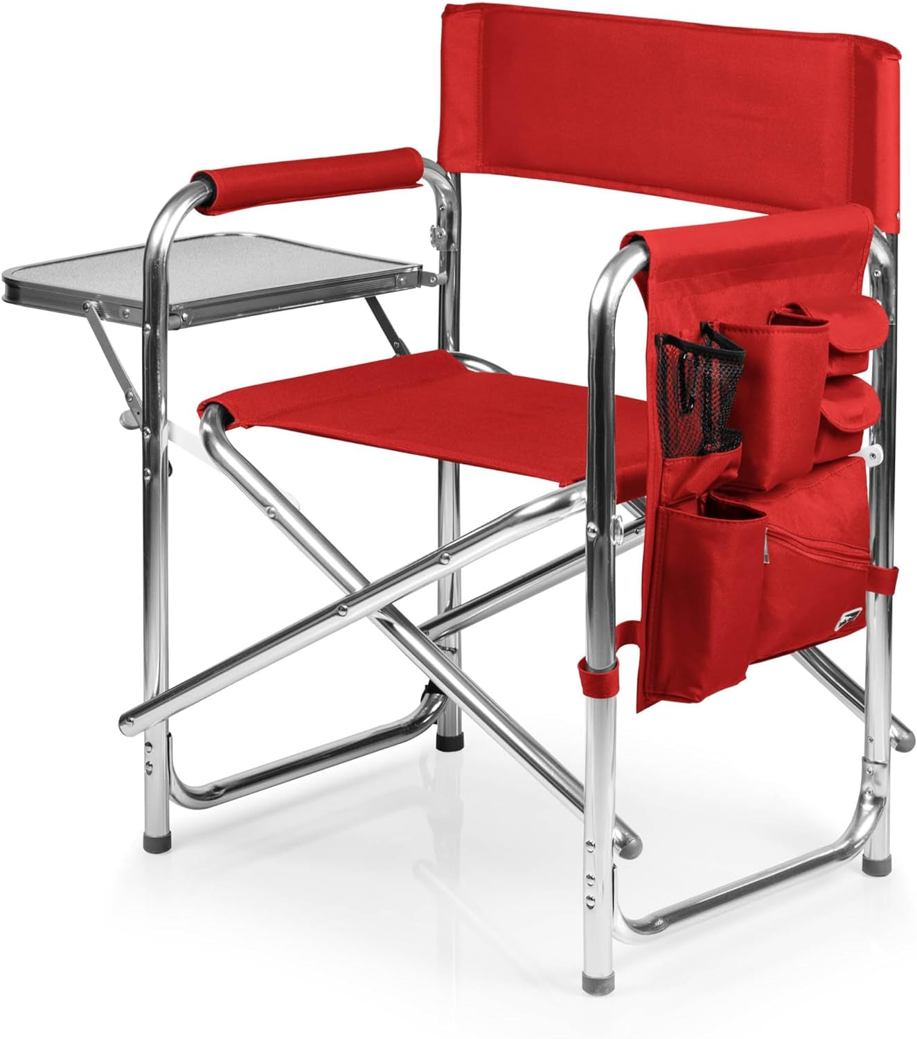 ONIVA - a Brand - Sports Chair with Side Table, Beach Chair, Camp Chair for Adults, (Red)