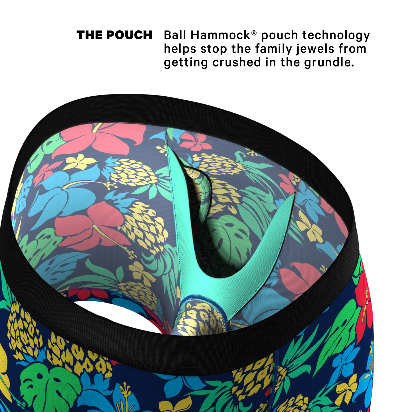 The Big Kahunas | Hawaiian Ball Hammock® Pouch Underwear With Fly by Shinesty