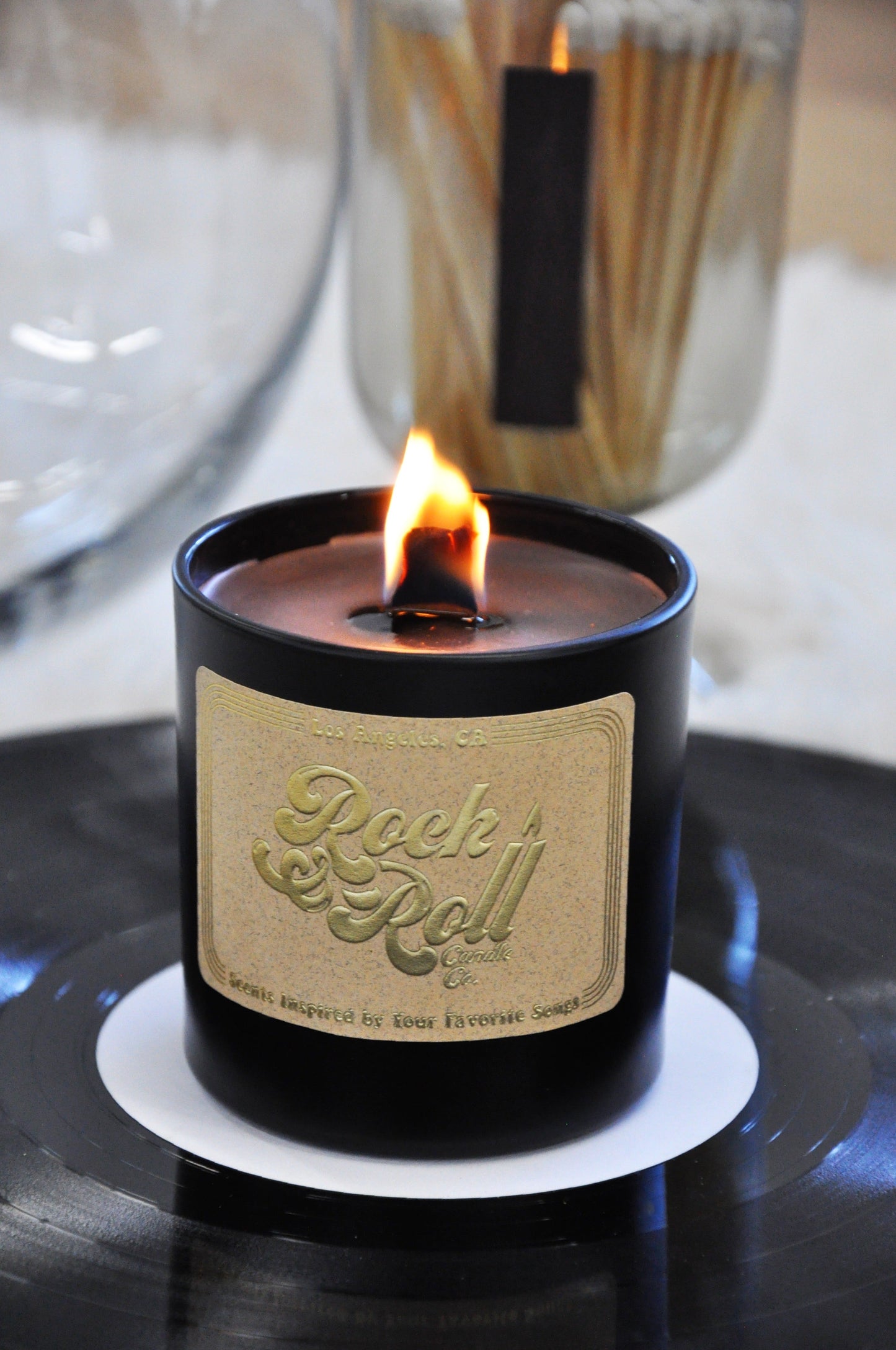 Black Magic Woman by Rock & Roll Candle Co.