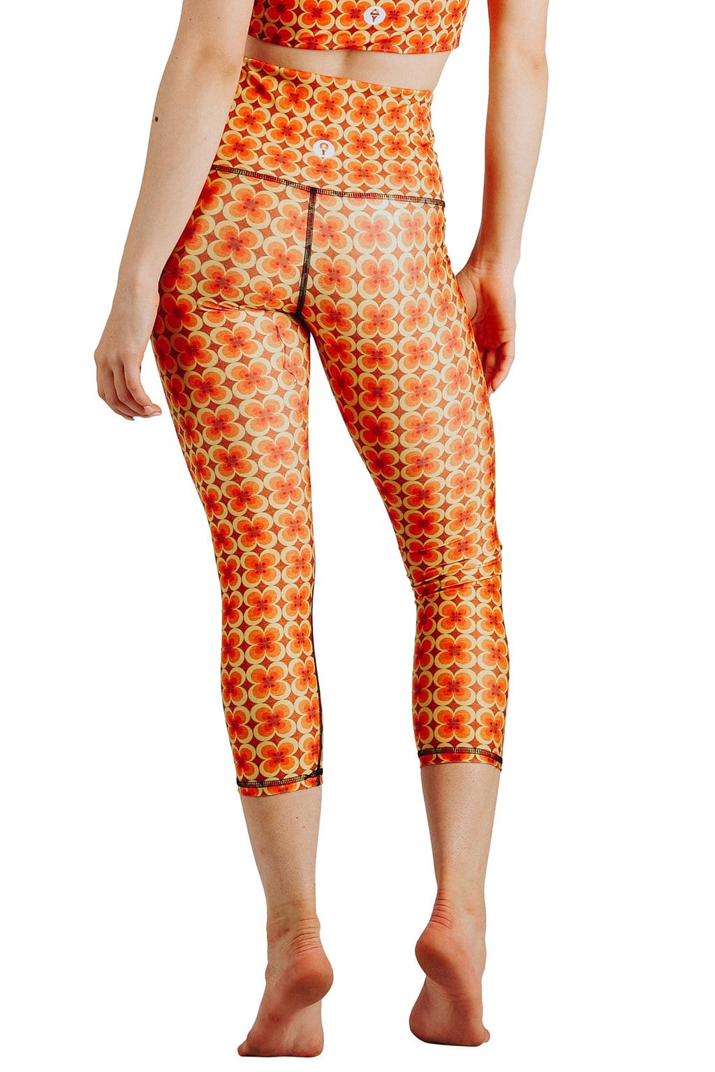 Groovy Girl Printed Yoga Crops by Yoga Democracy