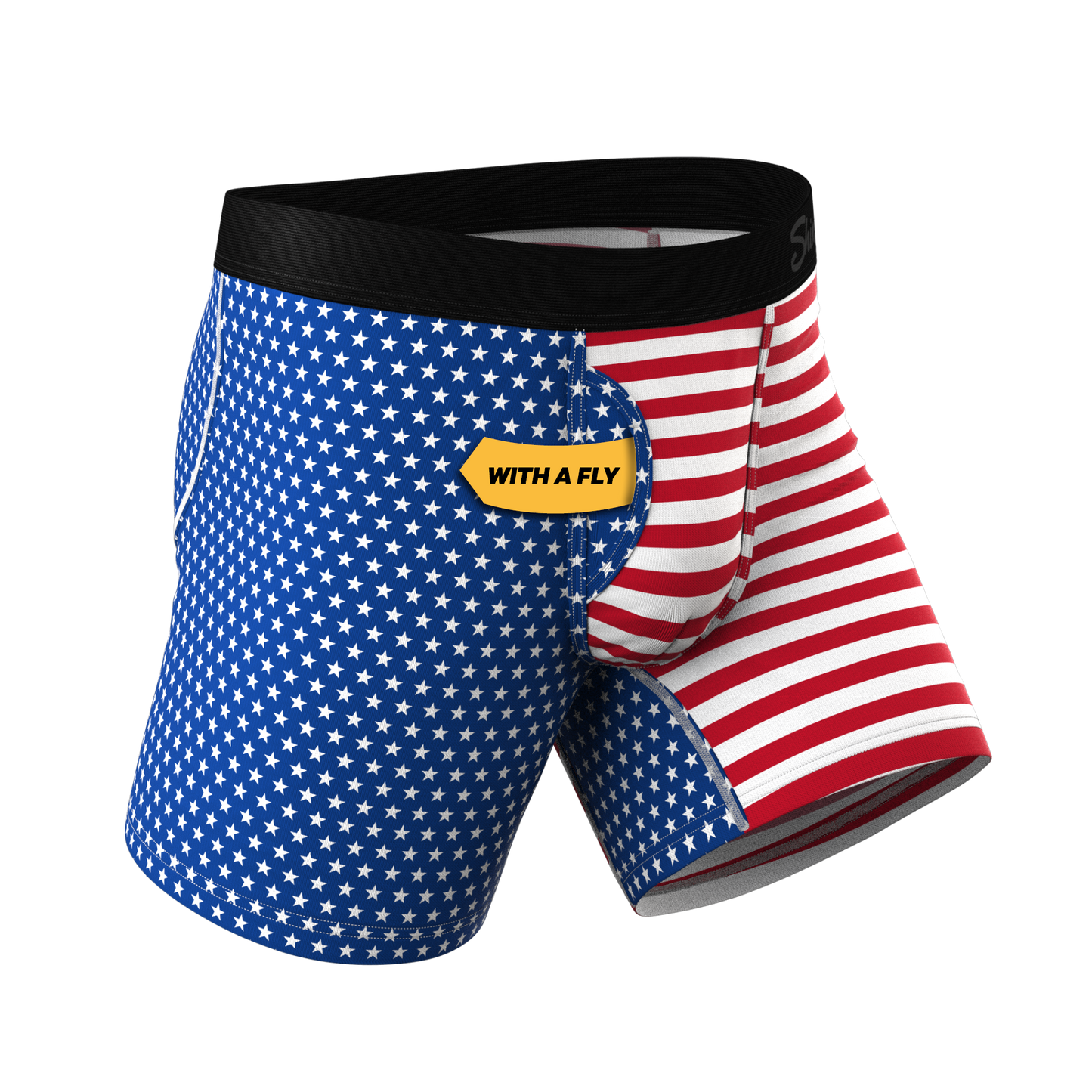 The Ellis Island | USA Flag Ball Hammock® Pouch Underwear With Fly by Shinesty