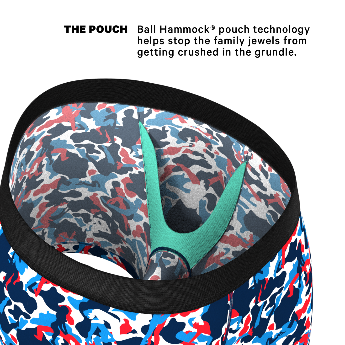 The Grand Finale | USA Camouflage Ball Hammock® Pouch Underwear by Shinesty