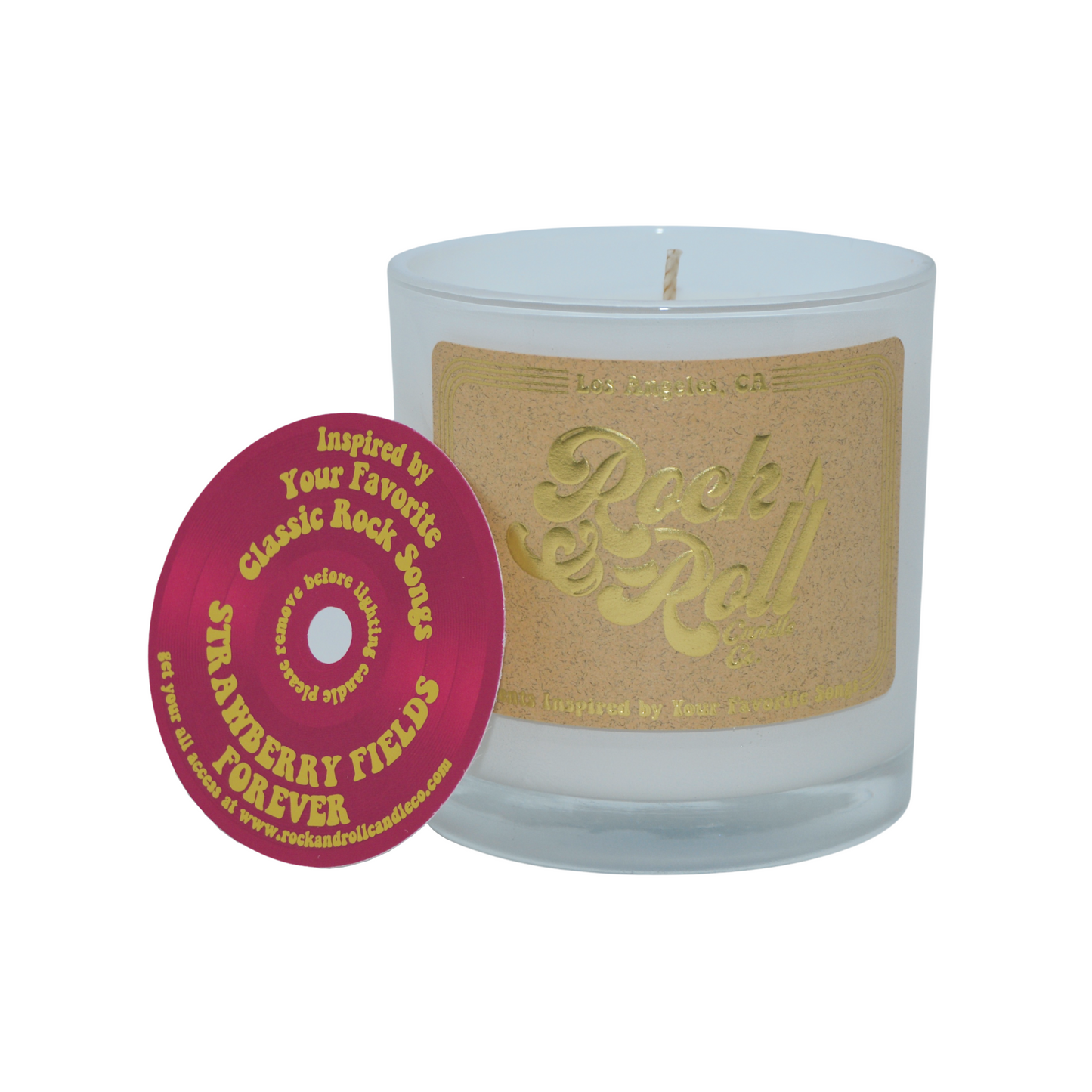 Strawberry Fields Forever by Rock & Roll Candle Co.