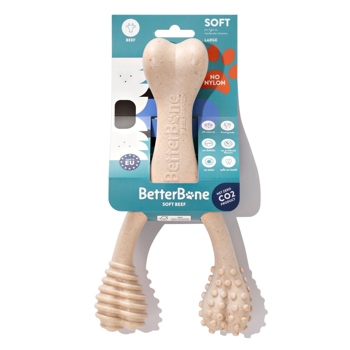 BetterBone SOFT Density-All-Natural, Perfect for teething Puppies, Older dogs, LIGHT chewers by BetterBone All Natural Eco-Friendly Dog Chews & Bones