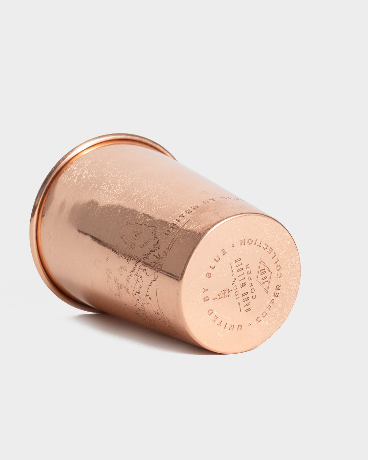 Where the Buffalo Roam 16 oz. Enamel-Lined Copper Tumbler by United By Blue