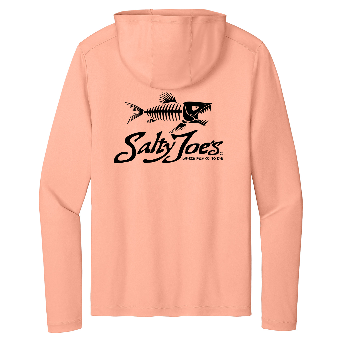 Salty Joe's Skeleton Fish Hooded Sun Shirt by Joe's Surf Shop