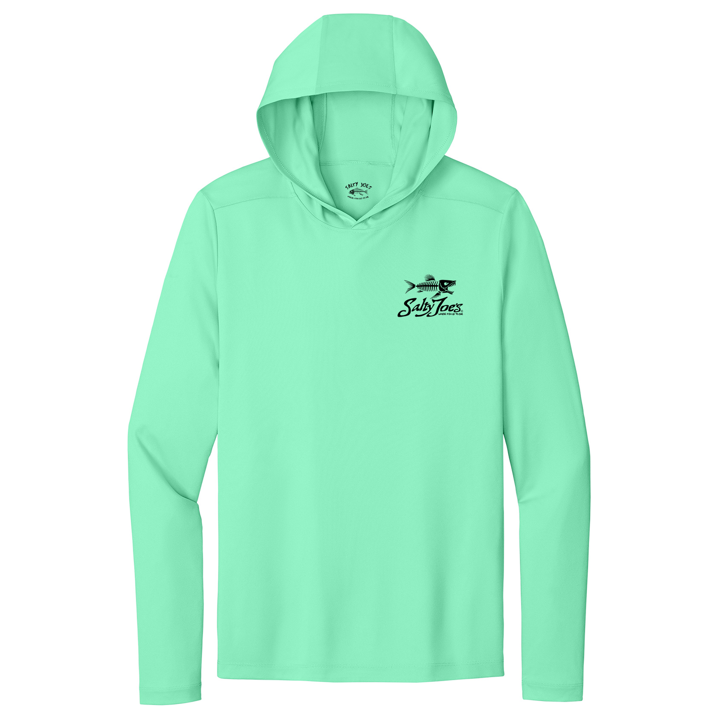 Salty Joe's Skeleton Fish Hooded Sun Shirt by Joe's Surf Shop