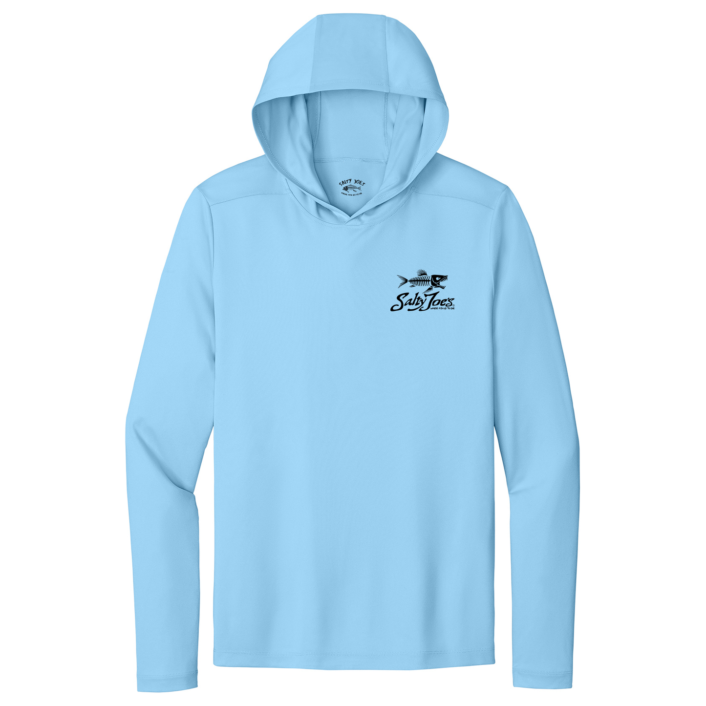 Salty Joe's Skeleton Fish Hooded Sun Shirt by Joe's Surf Shop