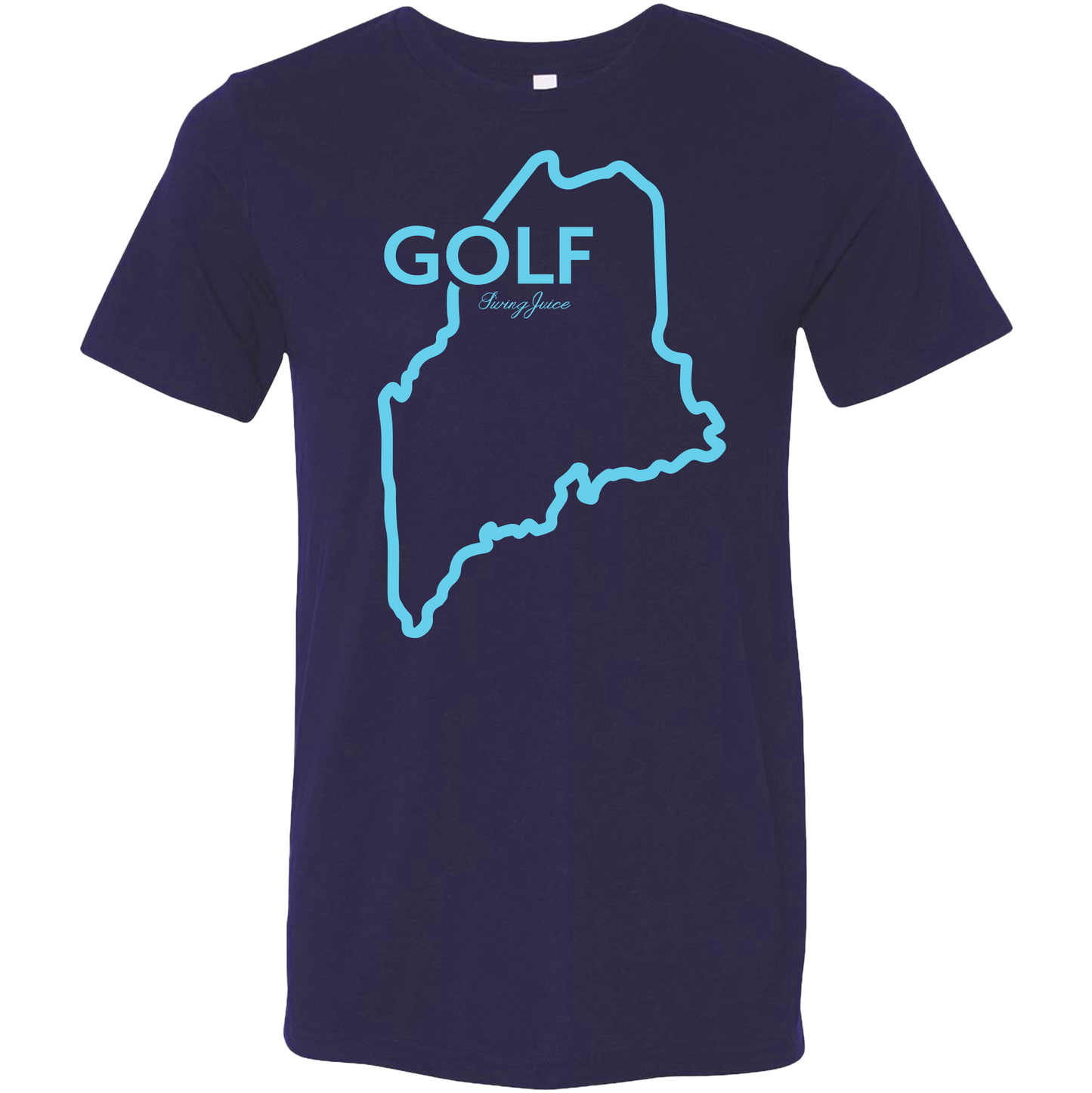 Golf Maine Unisex T-Shirt by SwingJuice LLC