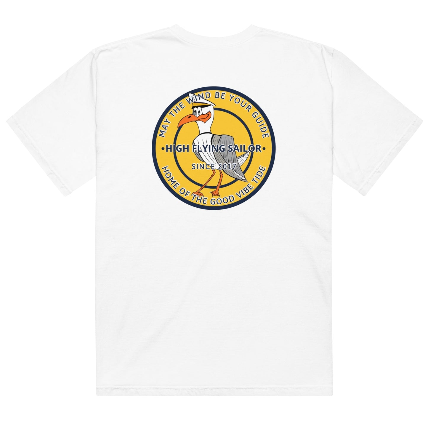 Men’s High Flying Sailor Heavyweight T-Shirt by Tropical Seas Clothing