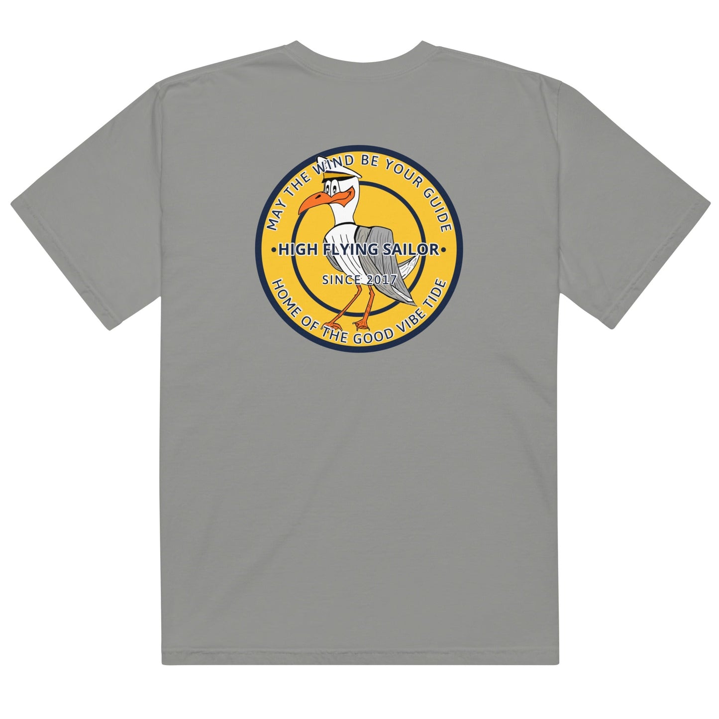 Men’s High Flying Sailor Heavyweight T-Shirt by Tropical Seas Clothing