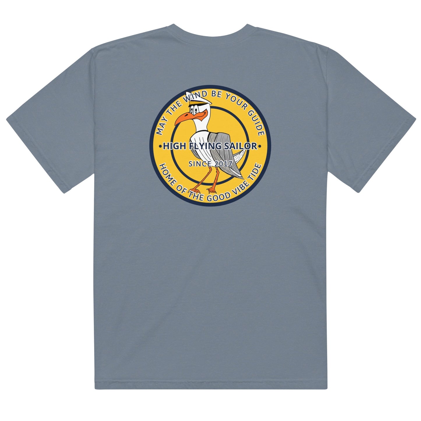 Men’s High Flying Sailor Heavyweight T-Shirt by Tropical Seas Clothing