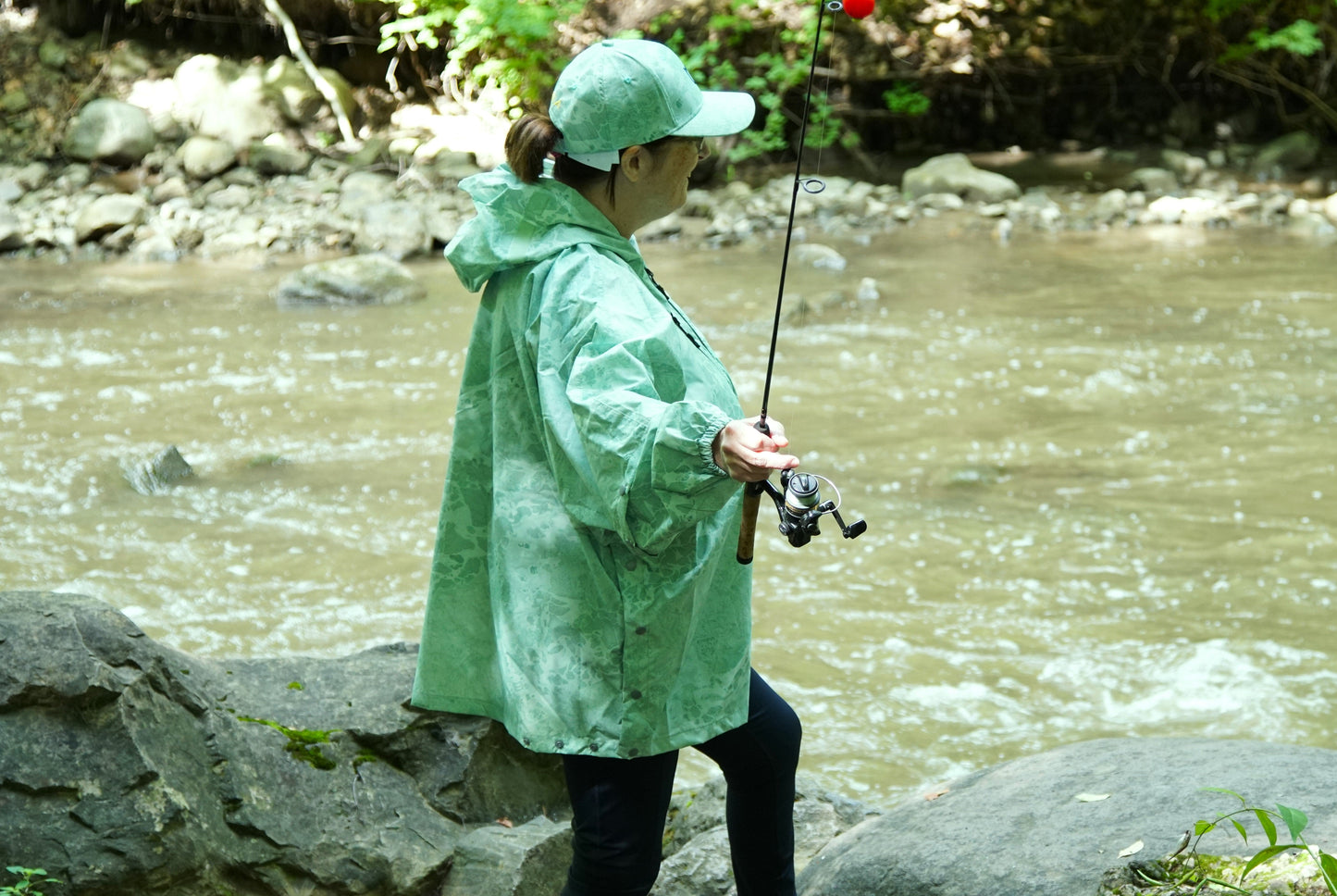 Brella 2015 Light Green Unisex Rain Jacket by The Brella Nation