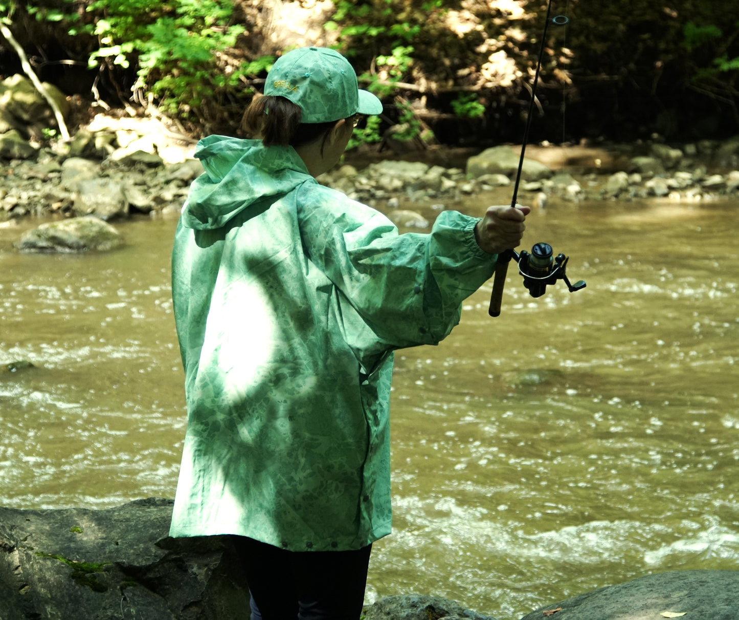 Brella 2015 Light Green Unisex Rain Jacket by The Brella Nation