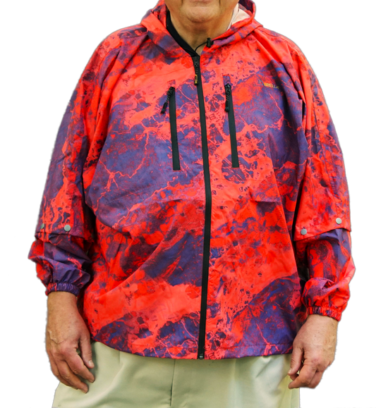 Brella 2015 Red Blue Unisex Rain Jacket by The Brella Nation