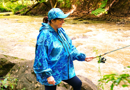 Brella 2015 Blue Unisex Rain Jacket by The Brella Nation