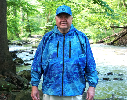 Brella 2015 Blue Unisex Rain Jacket by The Brella Nation