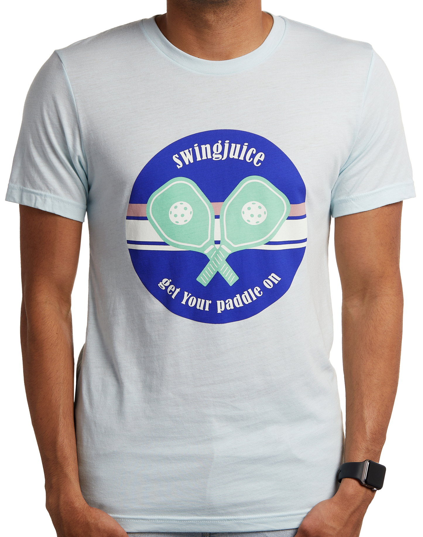 Pickleball Get Your Paddle On Unisex T-Shirt by SwingJuice LLC