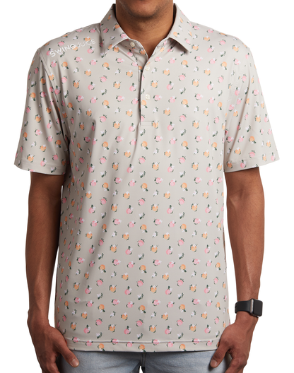 Golf Orange Blossom Men's Polo by SwingJuice LLC