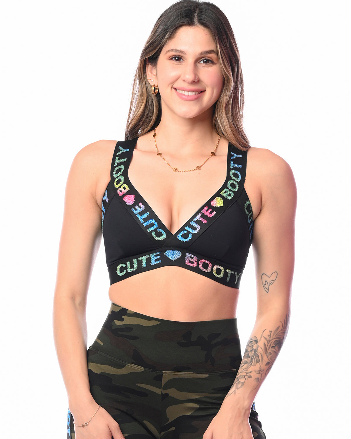 *Day Dreaming* (Ombre Logo "V" Sports Bra) by Guilty Love Club