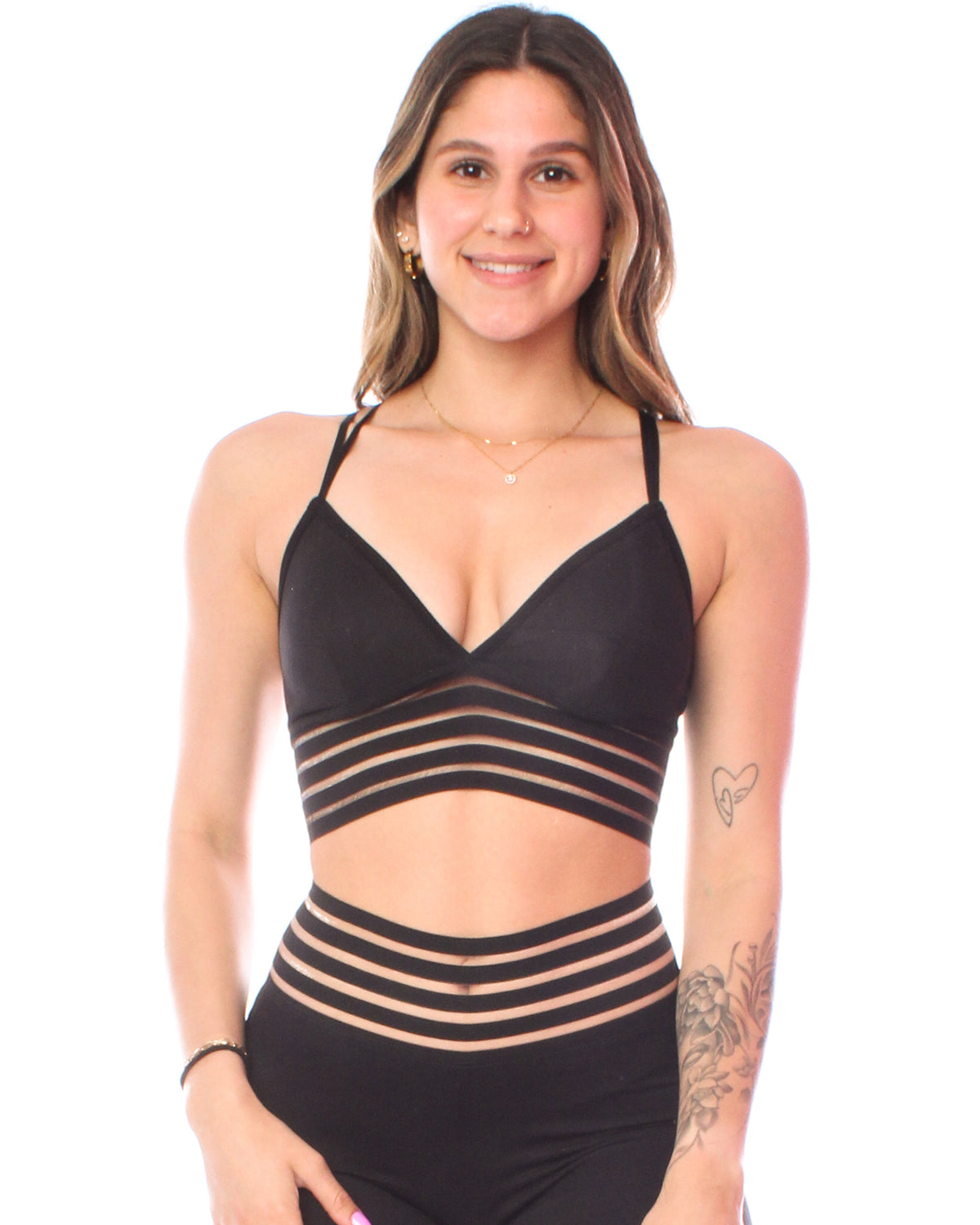 *Blackout* (Dream Brushed "V" Bralette) by Guilty Love Club