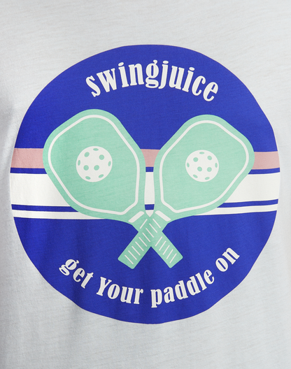 Pickleball Get Your Paddle On Unisex T-Shirt by SwingJuice LLC