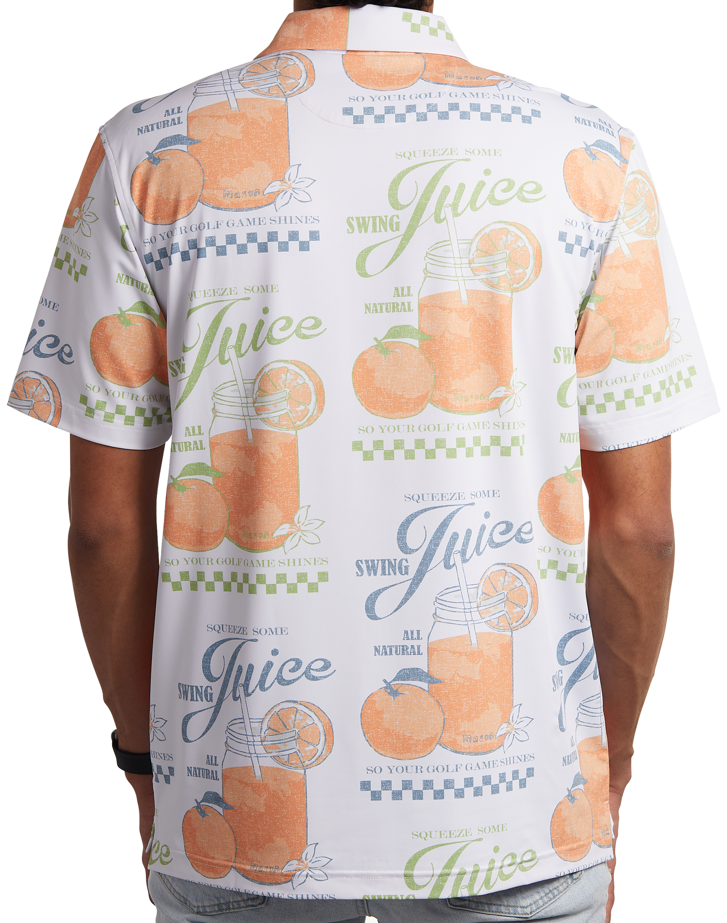 Golf All Natural Men's Polo by SwingJuice LLC