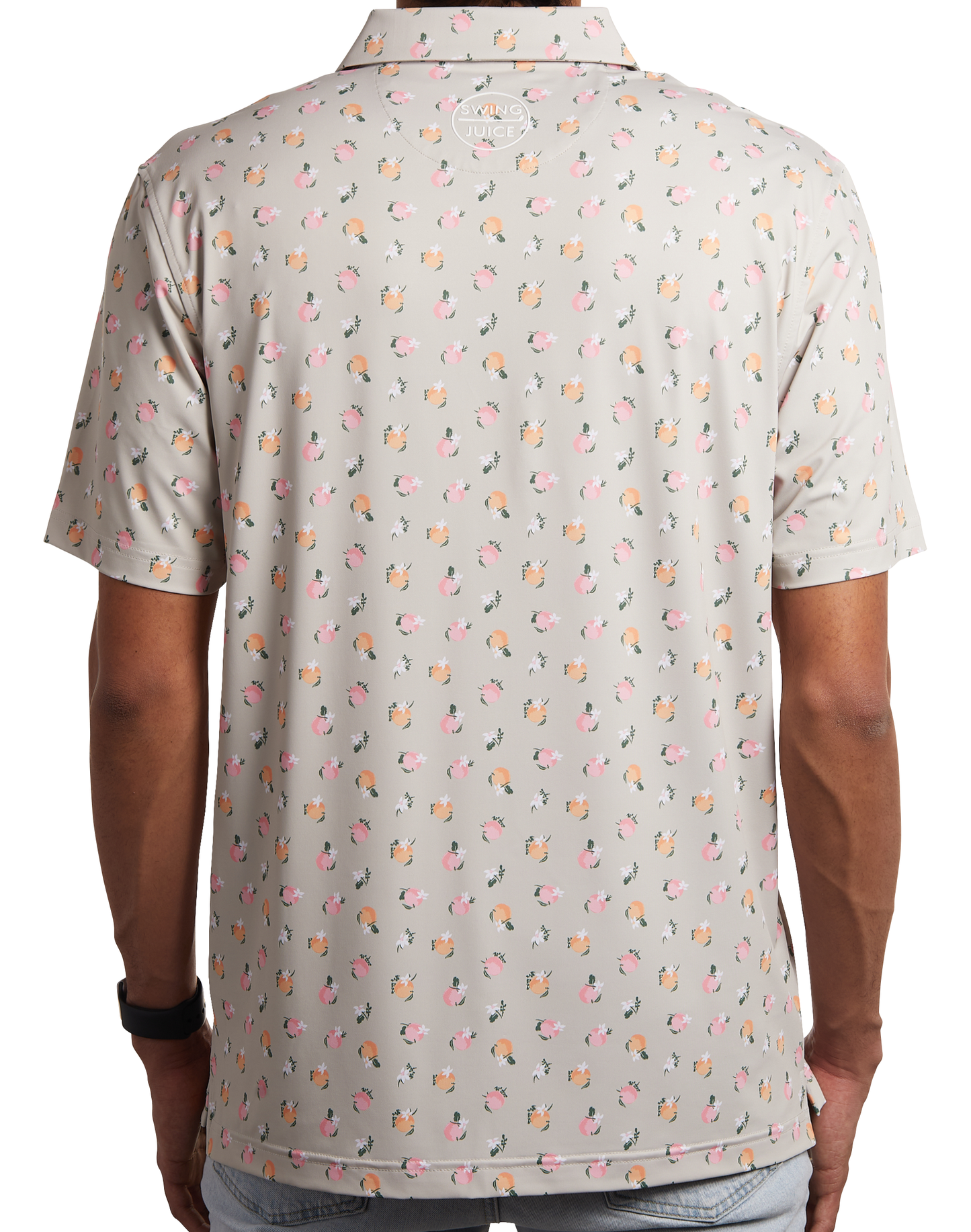 Golf Orange Blossom Men's Polo by SwingJuice LLC