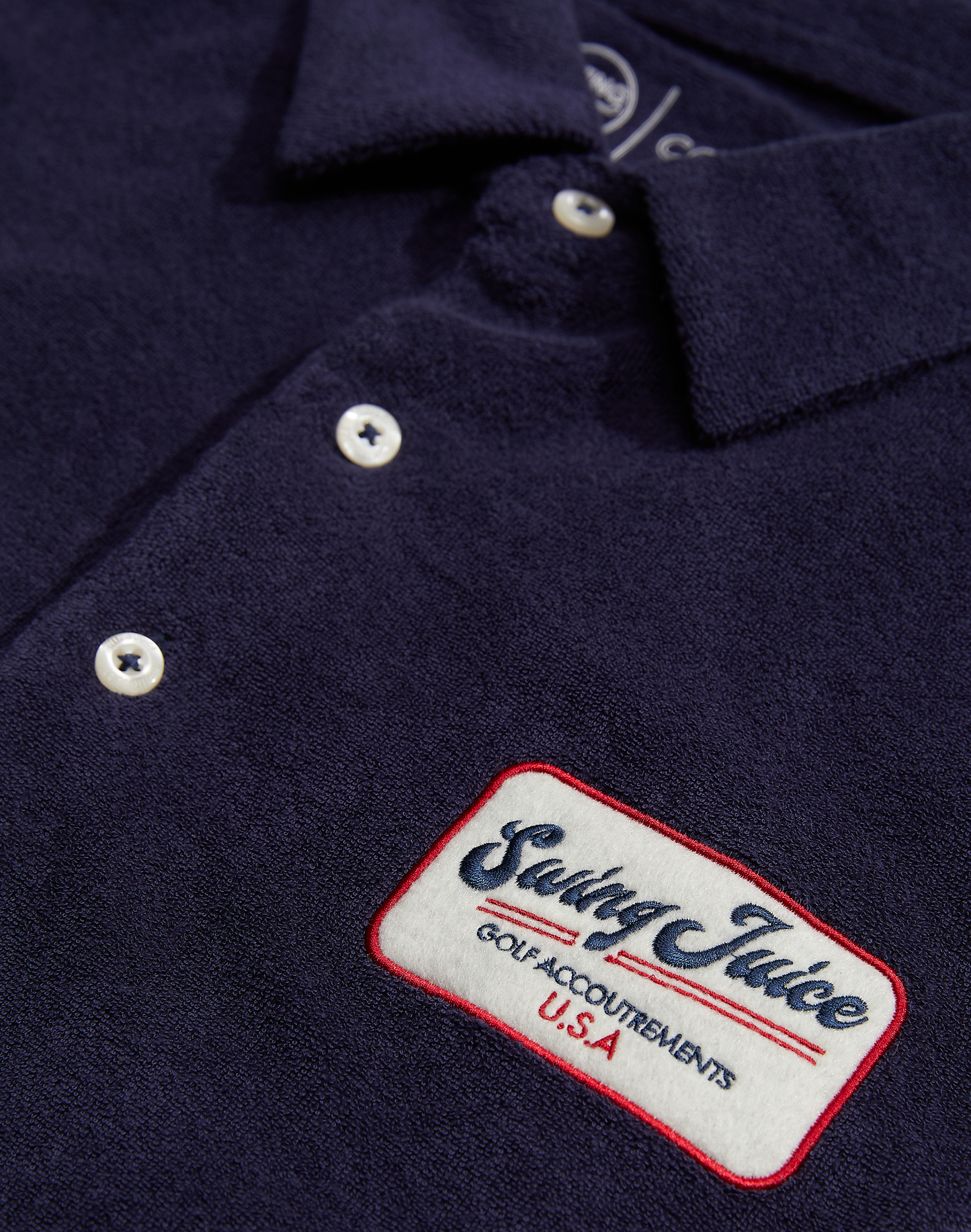 Golf Accoutrements Men's Terry Cloth Polo by SwingJuice LLC