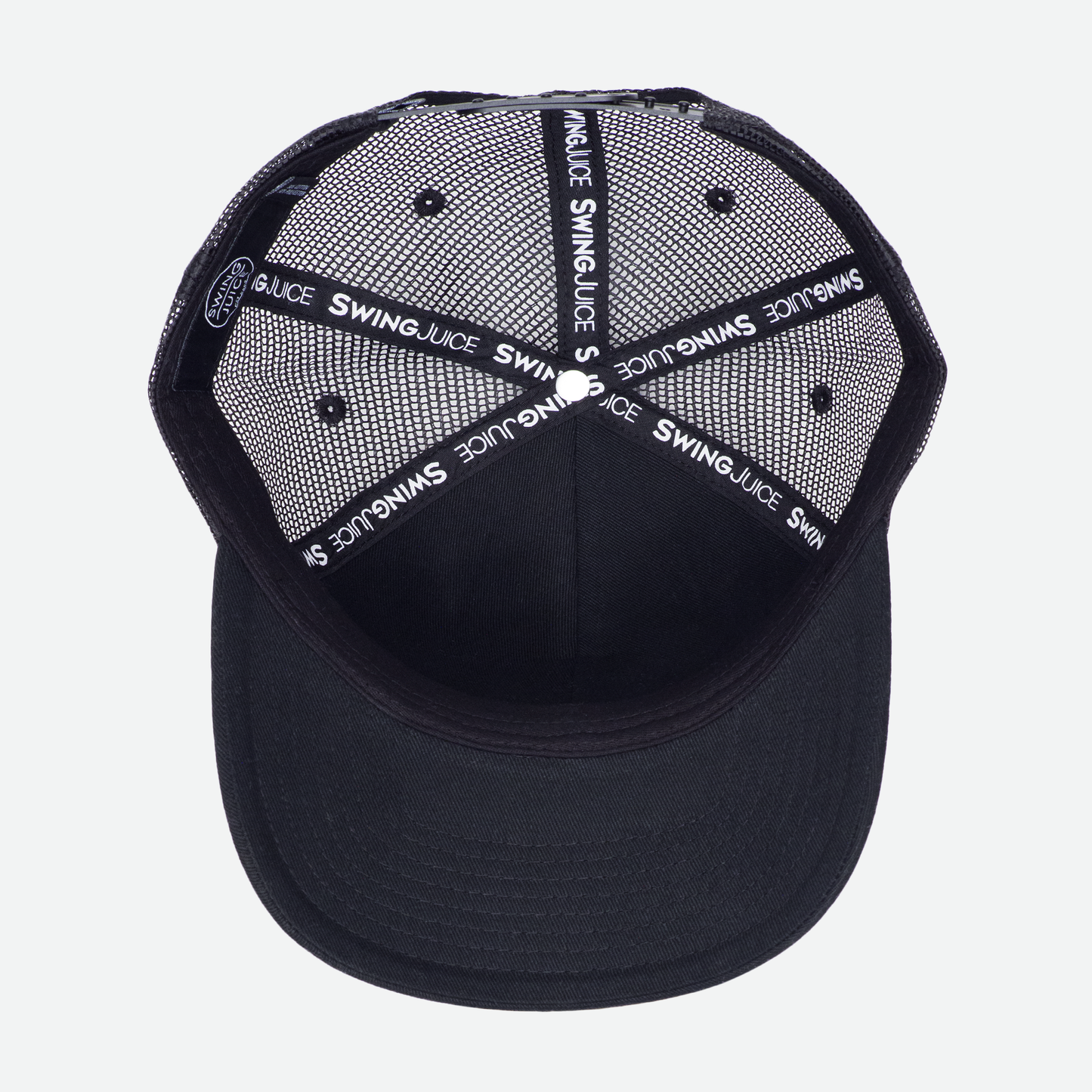 Golf & Ganja Unisex Trucker Hat Multi Black O/S by SwingJuice LLC