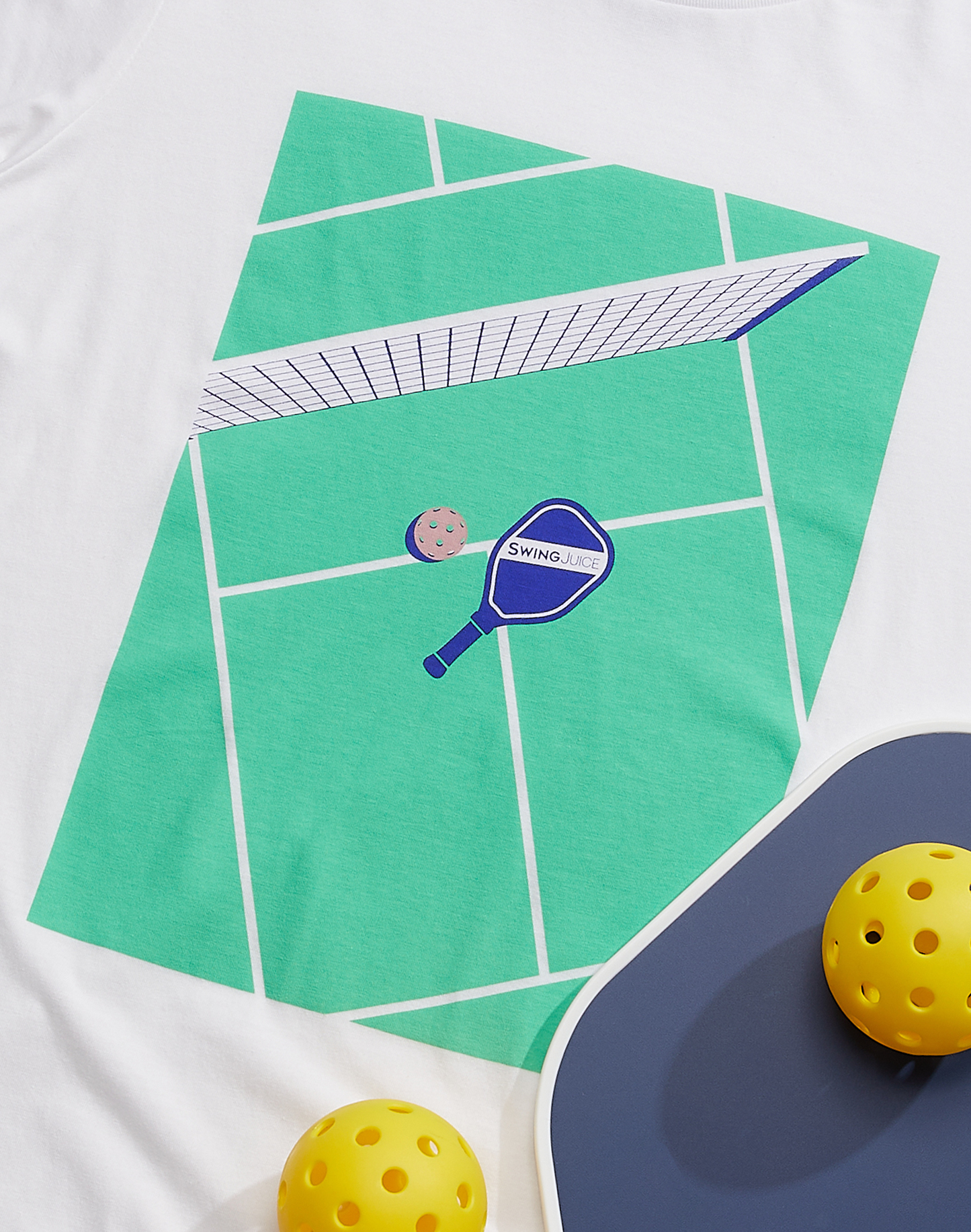 Pickleball The Court Unisex T-Shirt by SwingJuice LLC