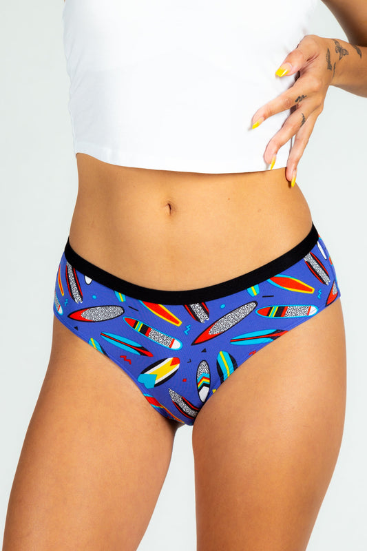 The Locals Only | Retro Surfboard Modal Cheeky Underwear by Shinesty