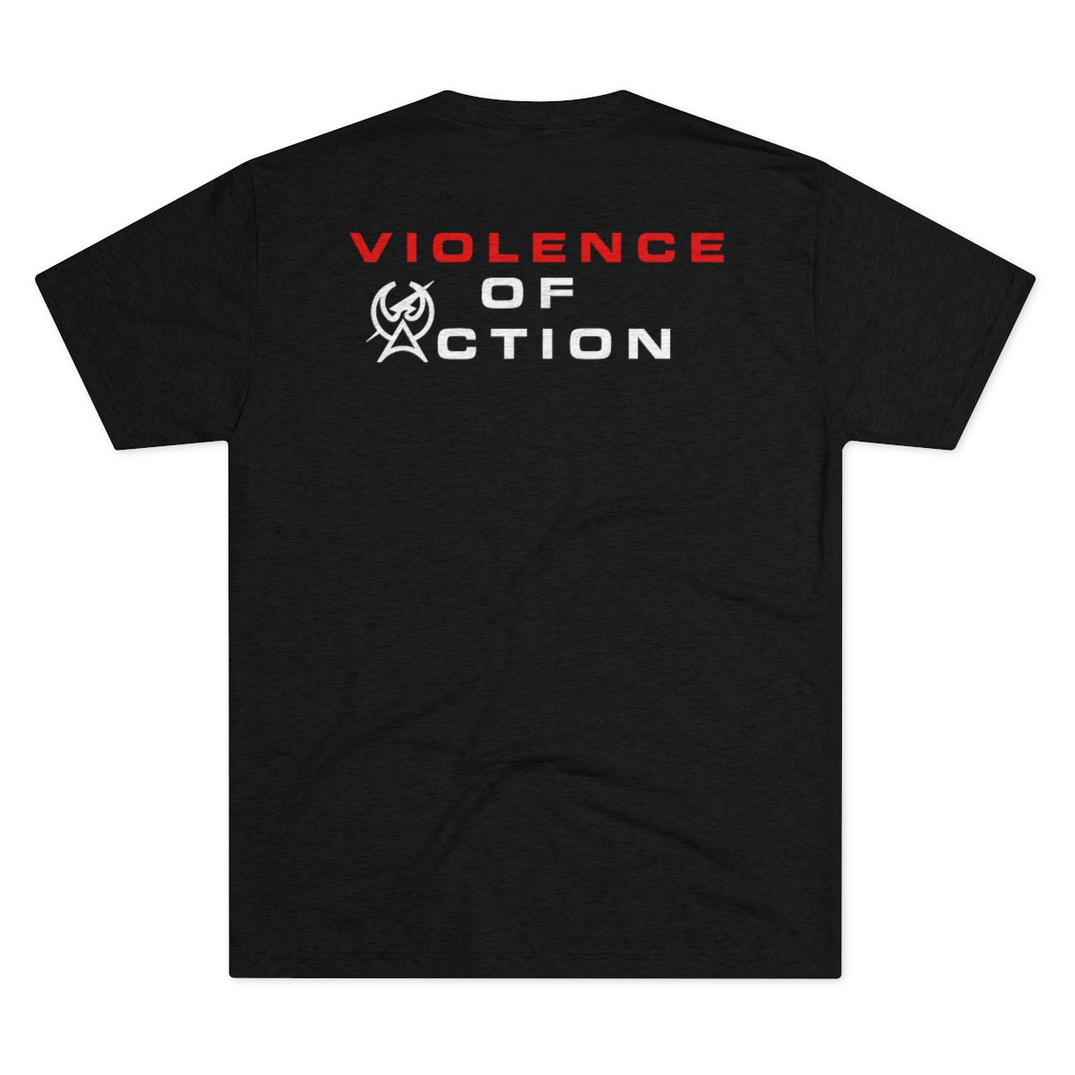 Charcoal Black Men's Violence Of Action Tri-Blend Tee by ATACLETE