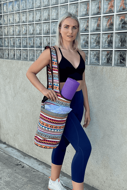 Yoga Mat Carrying Tote Bag with Large Pockets by Jupiter Gear