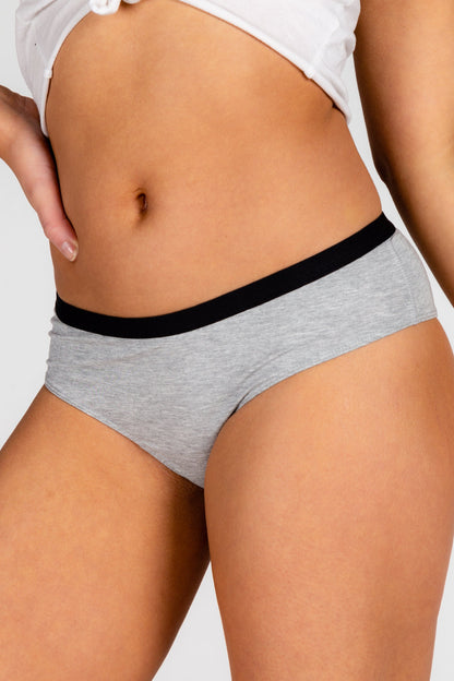 The Intramural Champ | Grey Modal Cheeky Underwear by Shinesty