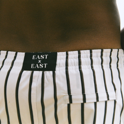 Alfie / Cream + Brown Stripe by East x East