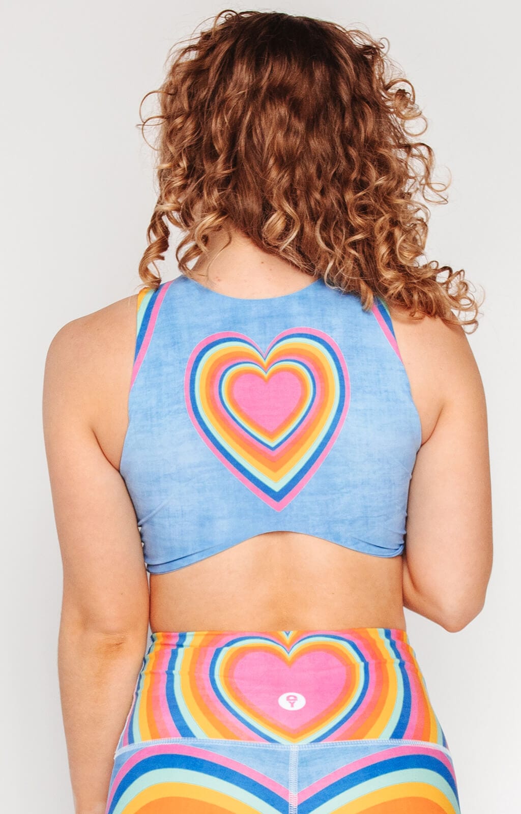 Reversible Twist Top in Rainbow Love by Yoga Democracy