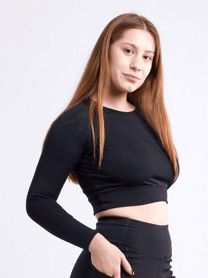 Long-Sleeve Crop Top by Jupiter Gear