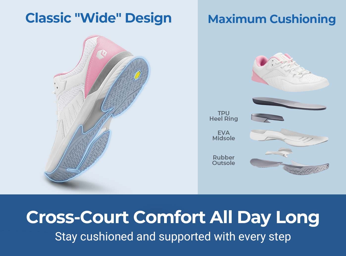 FitVille Women's Court Tennis Amadeus V1 by FitVille