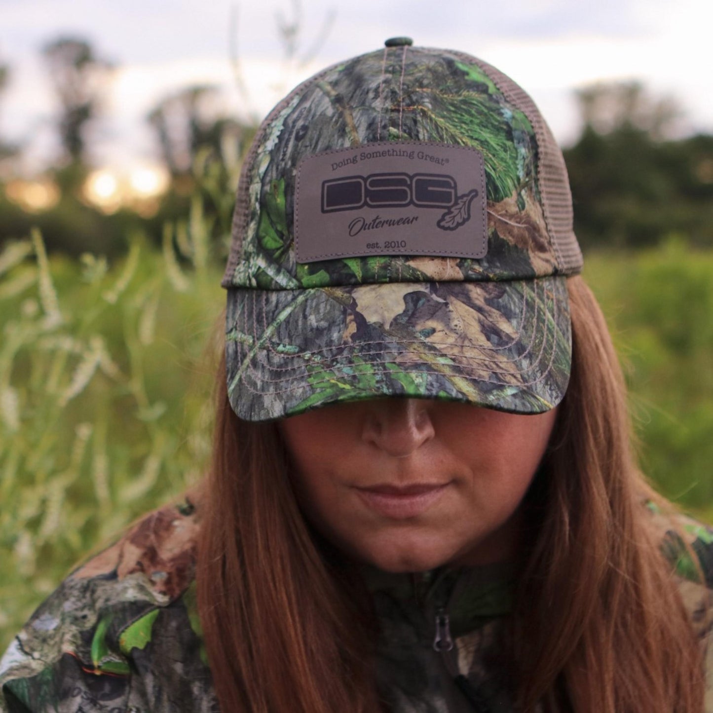 Camo Trucker Cap by DSG OUTERWEAR