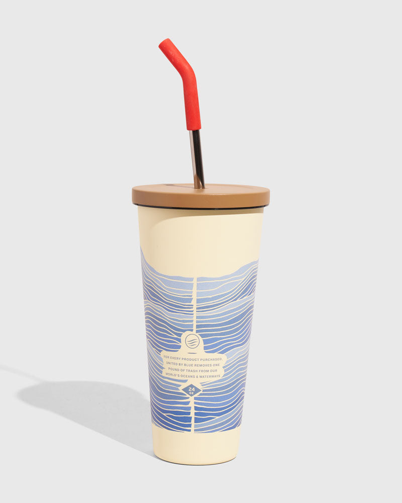 24 oz Insulated Steel Straw Tumbler by United By Blue