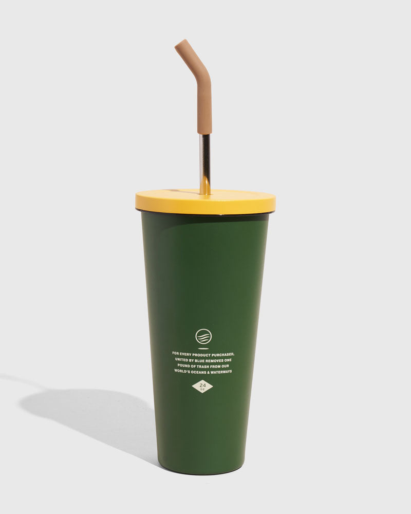 24 oz Insulated Steel Straw Tumbler by United By Blue