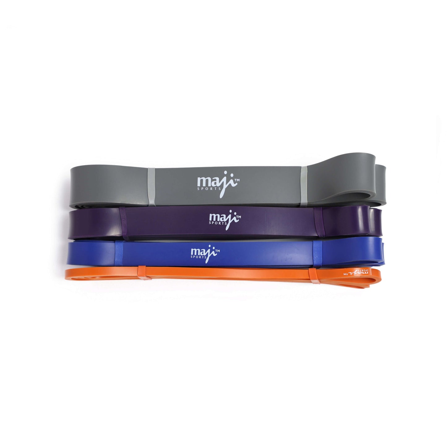 Pack Of Four Full Body Workout Super Bands by Jupiter Gear